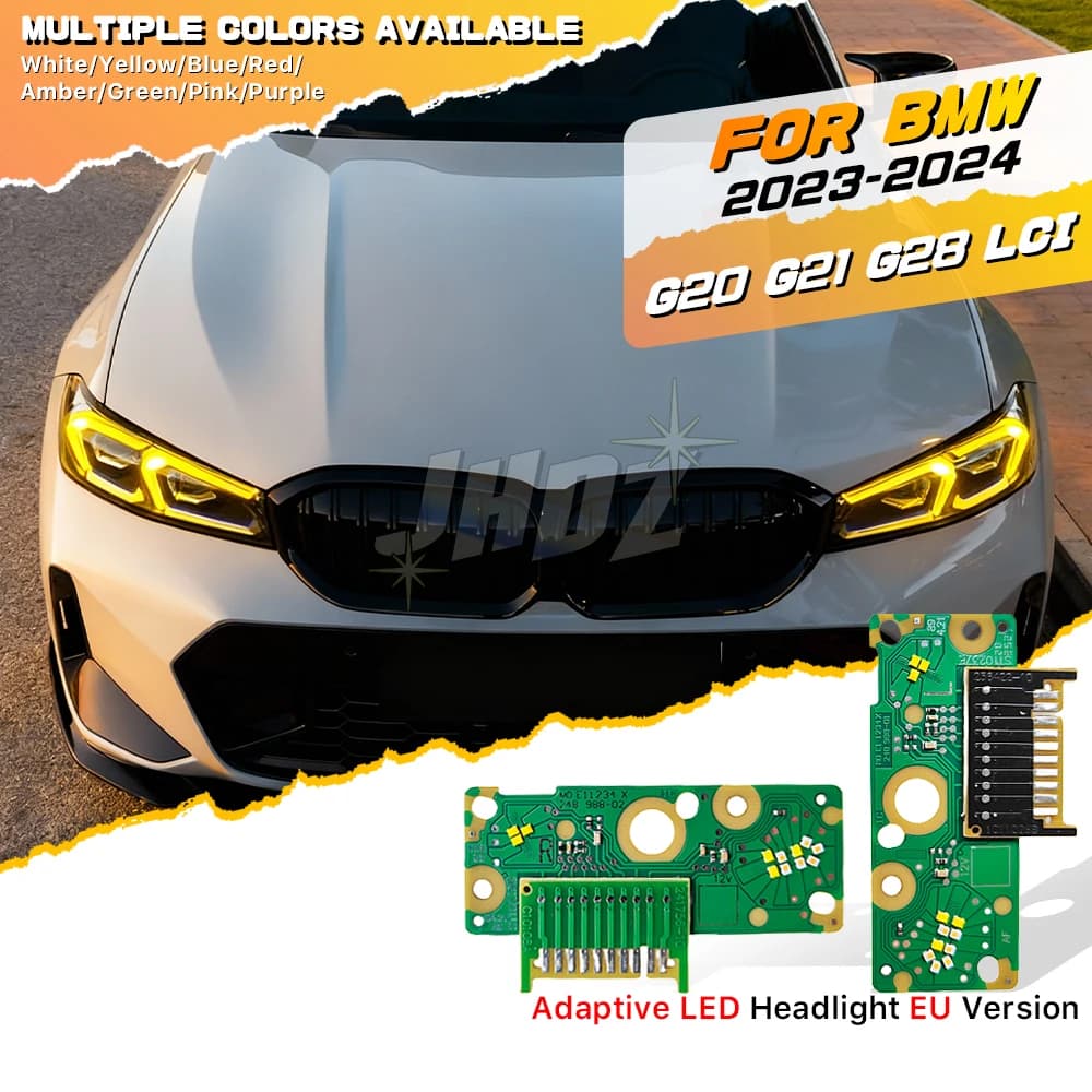 Modulo LED DRL Giallo Bianco 63115A57073 63115A57074 per BMW Serie 3 G20 G21 LCI 2023 2024 Faro Luce Diurna