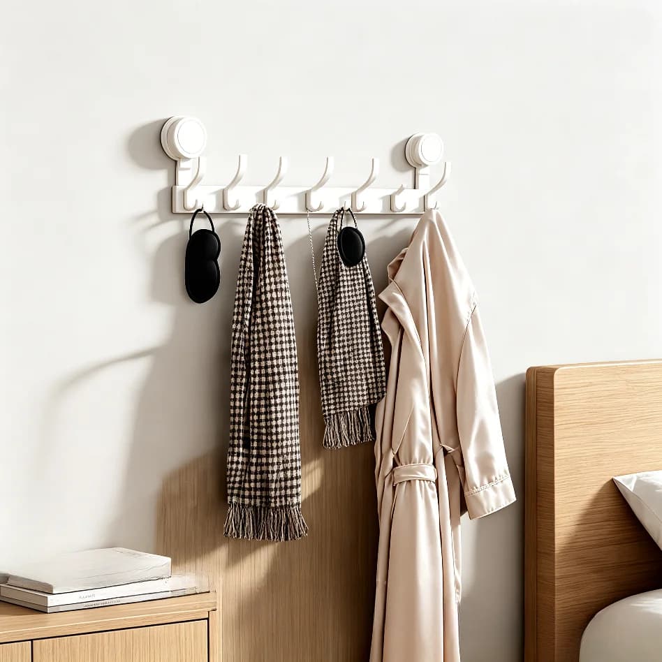Heavy Duty Hook for Kitchen Bathroom Towel Clothes Organizer, Multifunctional Suction Cup Hooks, No Drill Wall Mount Hanger