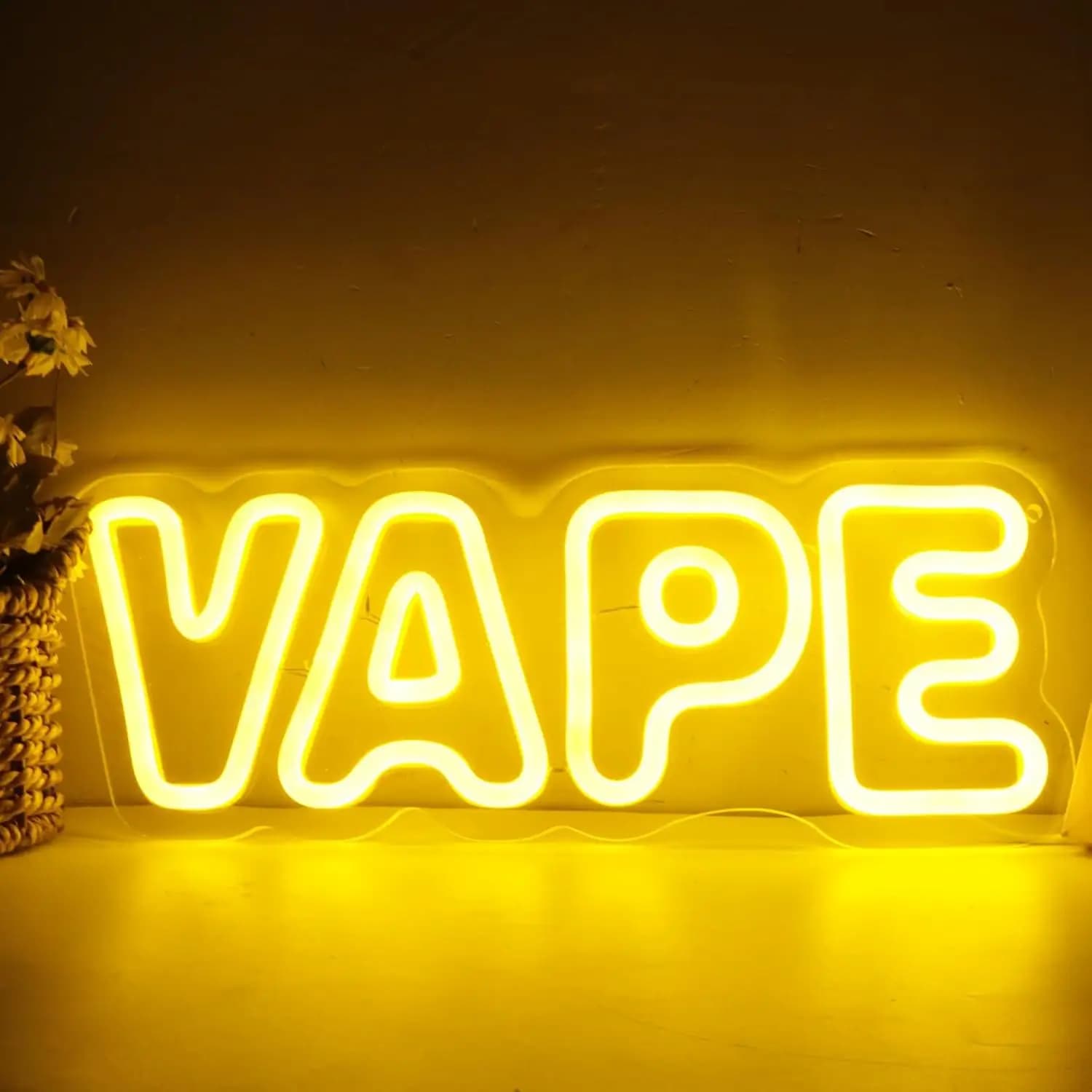 Insegna al Neon Vape USB Dimmerabile, Luci LED al Neon per Vetrine, Decorazione per Negozi, Bar, Lounge Fumatori, Feste