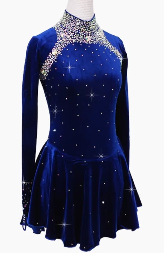 Costumi di pattinaggio di figura personalizzati per spettacoli di adulti e donne Esami di classificazione e vestiti di pattinaggio su ghiaccio per la danza dei bambini