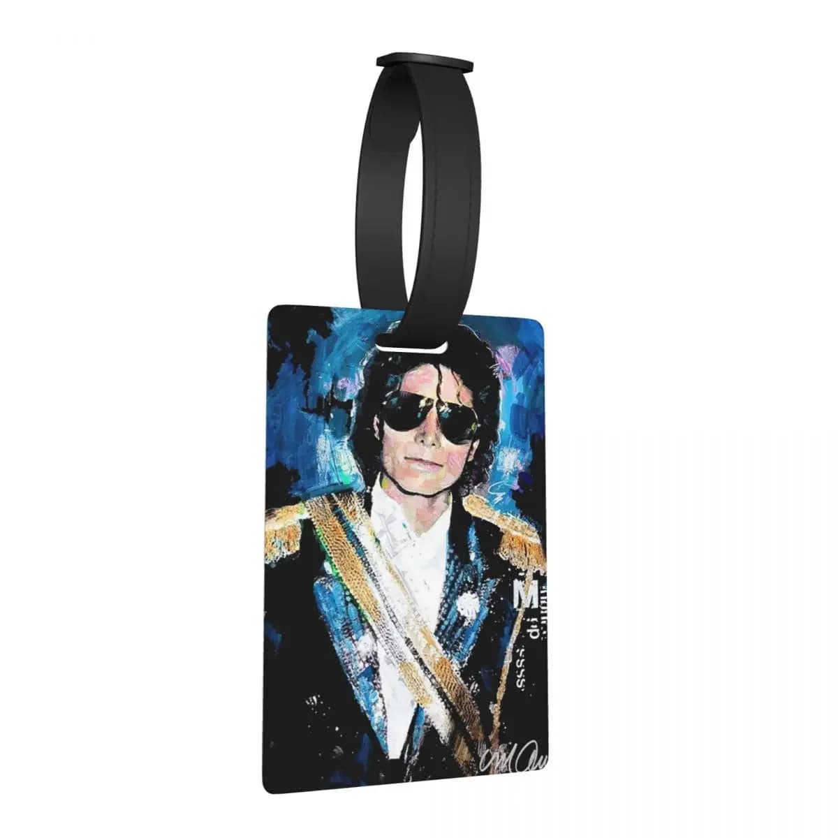 Michael 1984 Grammys Jackson Pop Art Ritratto Etichette per bagagli Valigia Moda Bagagli Etichetta d'imbarco Porta etichette ID Nome Indirizzo