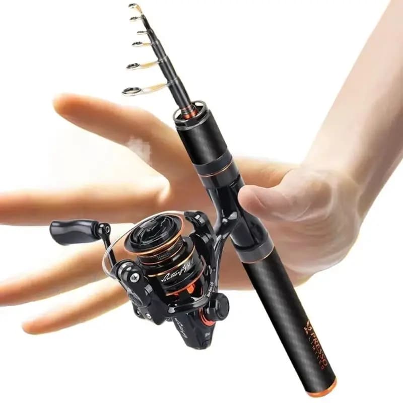 HASIDA Telescopic Lure Rod Ultra Light UL Titanium Alloy Guide Rings Portable Micro Spinning Pole For Stream Trout Freshwater