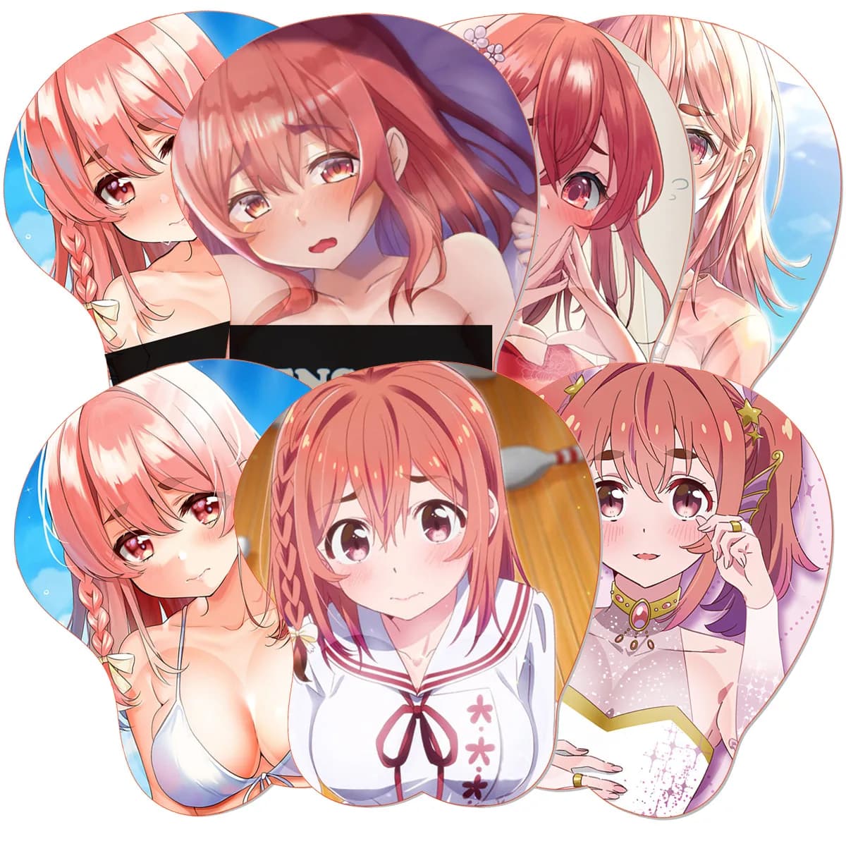 Tappetino per mouse 3D Boob R_Rent A G_Girlfriend Tappetino per mouse Oppai Sakurasawa Sumi Anime poggiapolsi in silicone Tappetino per mouse da gioco sexy BULK