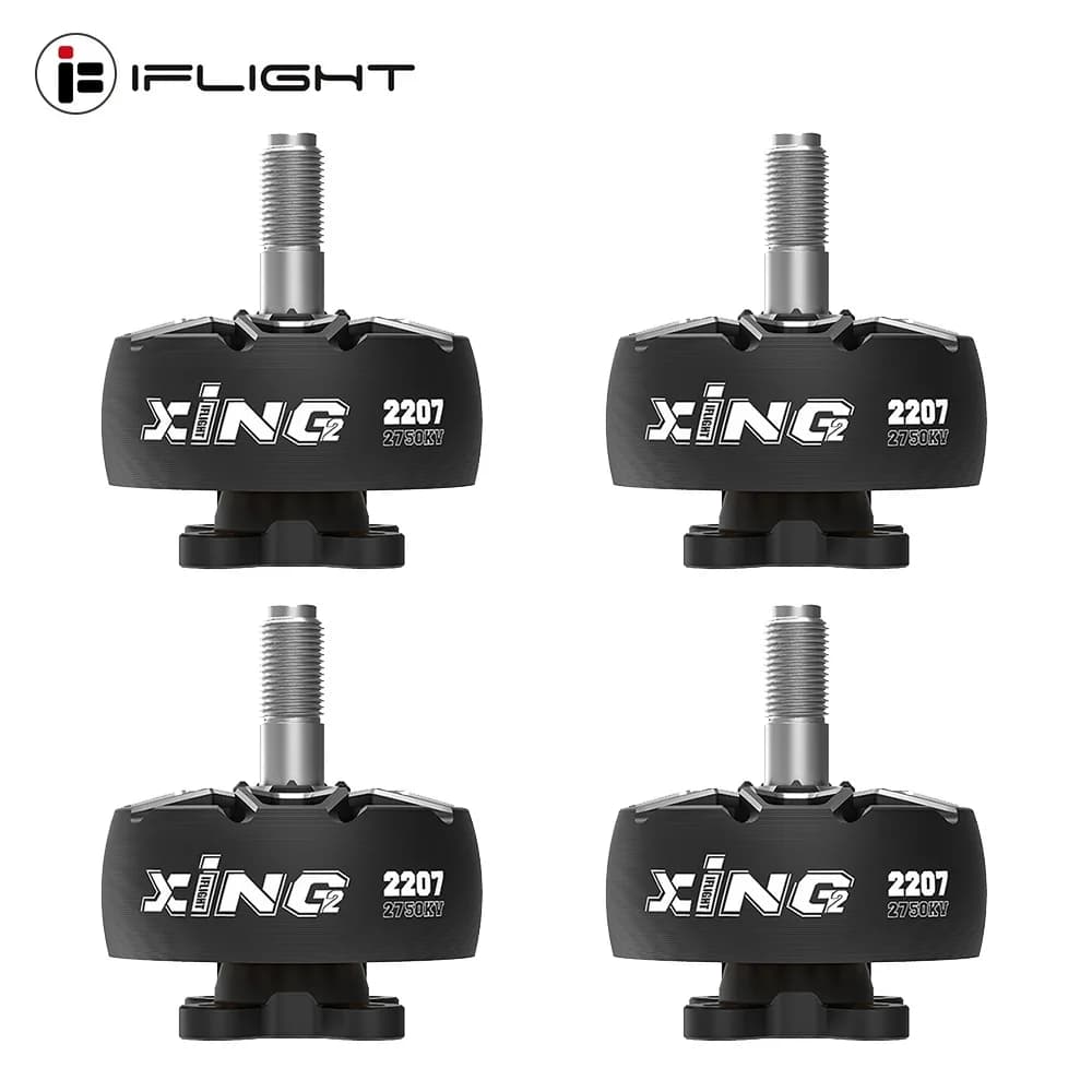 Motore brushless IFlight XING2 2207 2750KV/1750KV 4-6S con albero in lega di titanio da 5 mm elica da 5 pollici per drone Nazgul Evoque F5 FPV