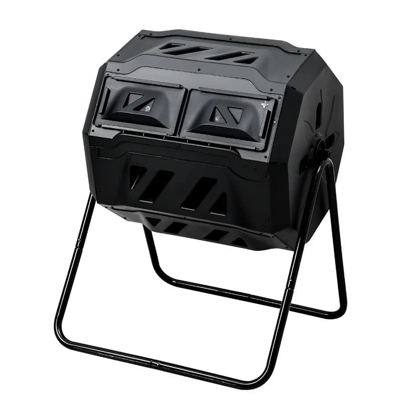 Outdoor Garden Compost Bin Leaf Gardening Tool Plastic Drum Storage Box Organic Fertilizer Tumbler Fermentation Box