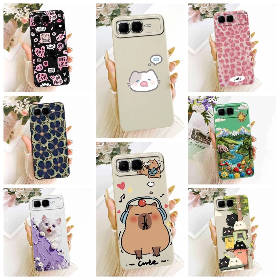 For Infinix Smart 10 Plus 4G X6725B Case Cute Cat Animals Soft Silicone Cover For Infinix Smart10+ Plus 6.67" Phone Casing