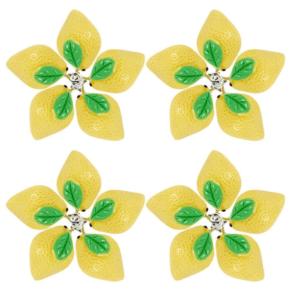 20Pcs Resin Lemon Pendant Charms for Jewelry Making DIY Fruit Charms for Bracelets Necklaces Earrings Craft Supplies