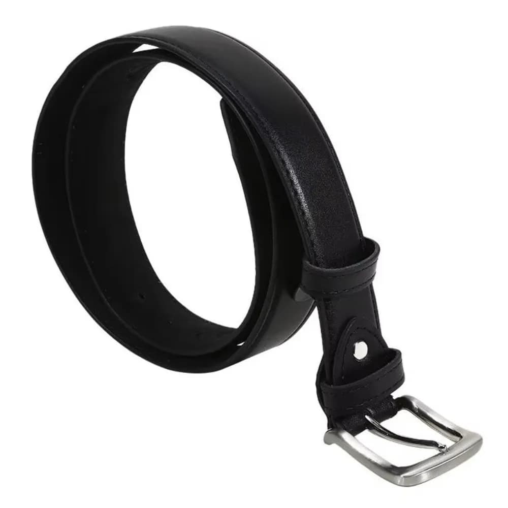 Cintura Antifurto in Similpelle alla Moda con Fibbia, Lunghezza 115/125cm, Cintura Porta Contanti Nera o Marrone per Uomo, Protezione Denaro Nascosta