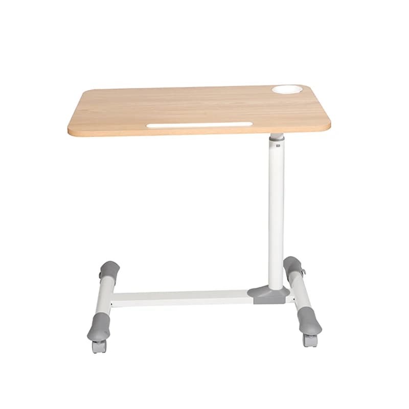Small Adjustable Standing Computer Desk Foldable Laptop Bed with Wheels Black or White Metal