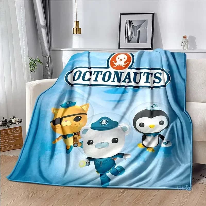 O-ottonauts Cartoon Anime Soft Plush coperta, coperta di flanella getta coperta per soggiorno camera da letto divano Picnic Cover Kids