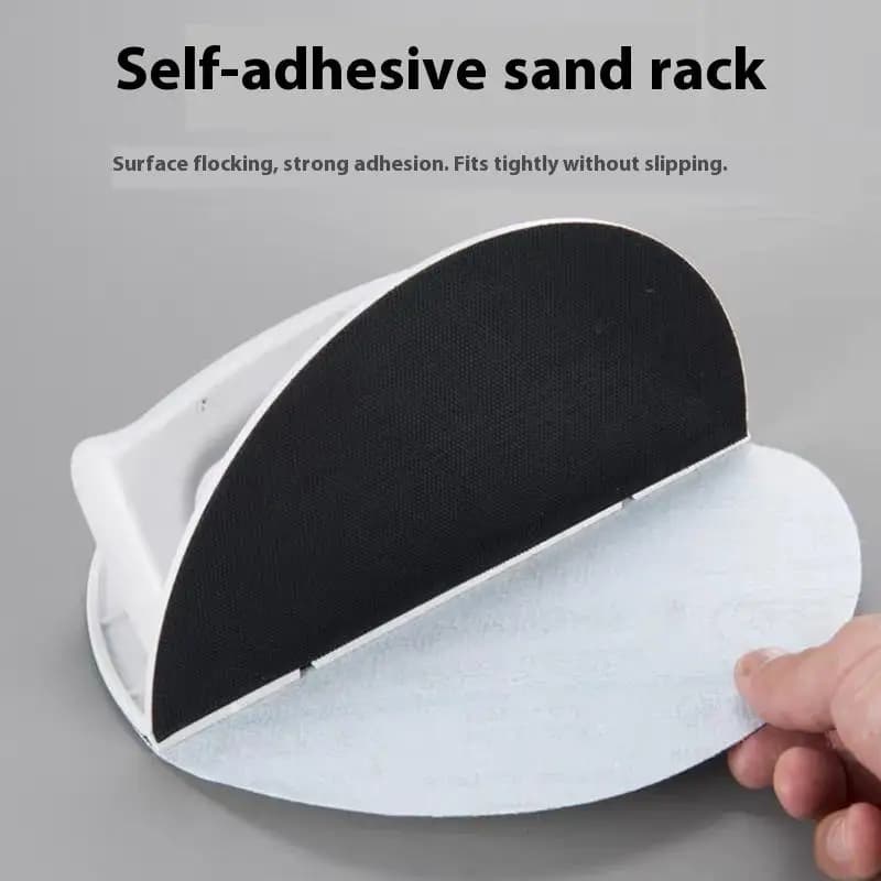1 Set levigatrice angolare in plastica strumento portatile ergonomico per la lavorazione del legno progetti fai da te supporto per levigatura a semicerchio autoadesivo