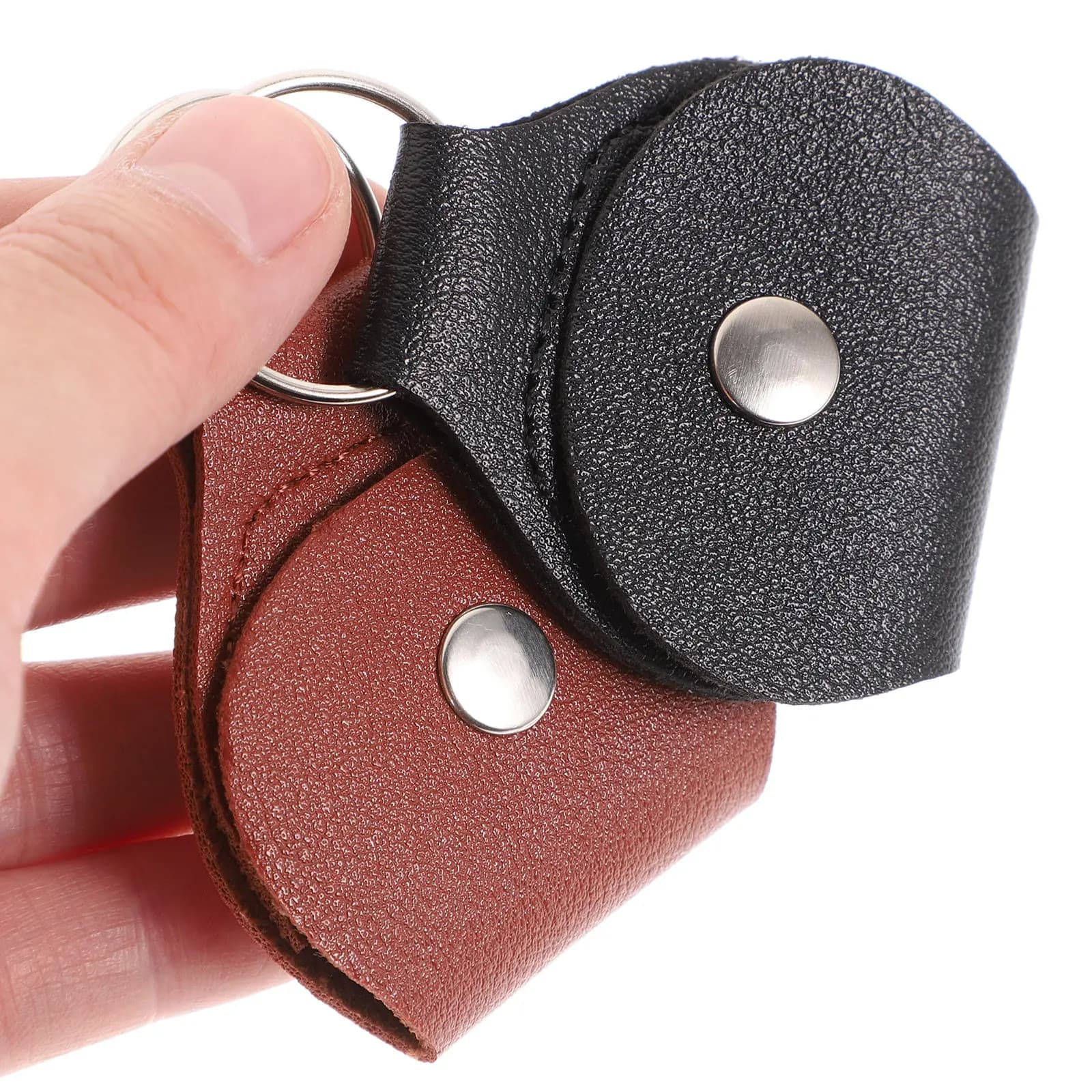Borsa per plettri da chitarra da 6 pezzi, robusta, leggera, creativa, con fibbia per appendere, organizer per riporre gli accessori, custodia per il trasporto