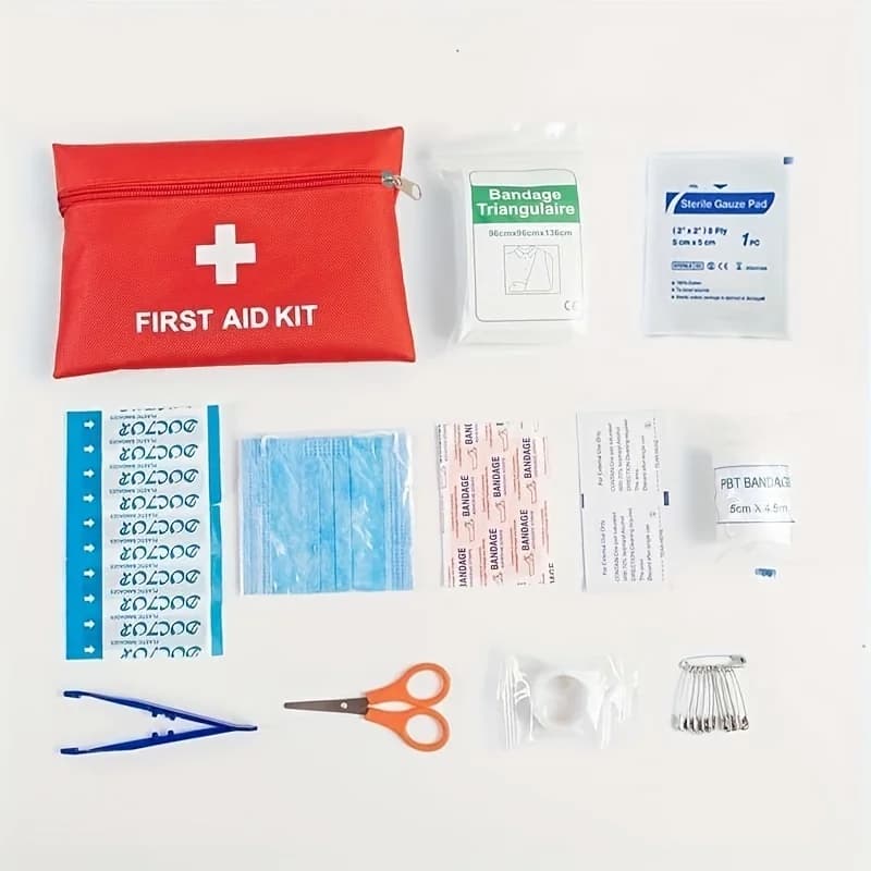 Kit di pronto soccorso tattico da 12 pezzi Kit di emergenza tattico in accessori per auto Kit di sopravvivenza Borsa medica da campeggio