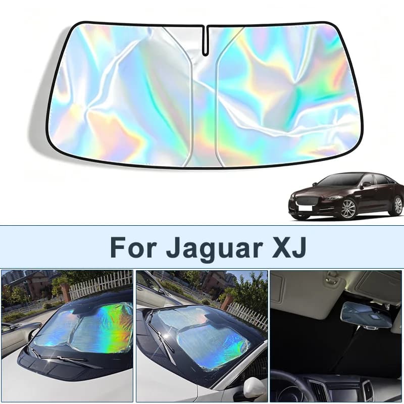 Parasole pieghevole per parabrezza anteriore per Jaguar XJ, copertura protettiva riflettente UV, accessori per interni auto