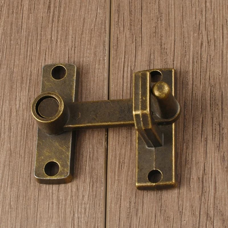 1 set maniglia per serratura per porta finestra scorrevole in bronzo con viti chiusura per porta in metallo guardia chiavistello catena di sicurezza domestica porta hardware per la casa