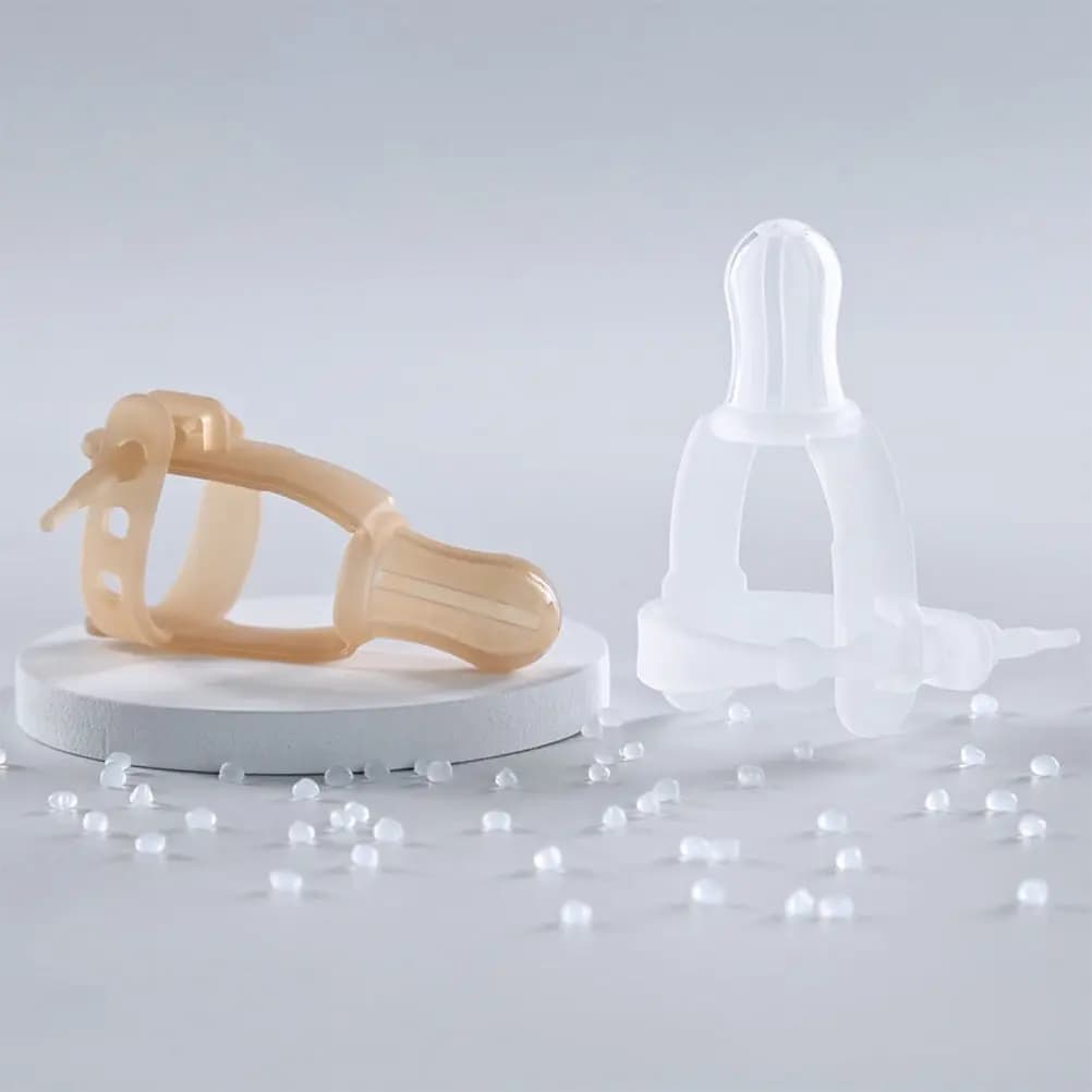 1 Pezzo Guanto Protettivo in Silicone per Dita dei Bambini, Anti-Morso, Misura Regolabile, Leggero e Morbido, per Neonati e Bambini