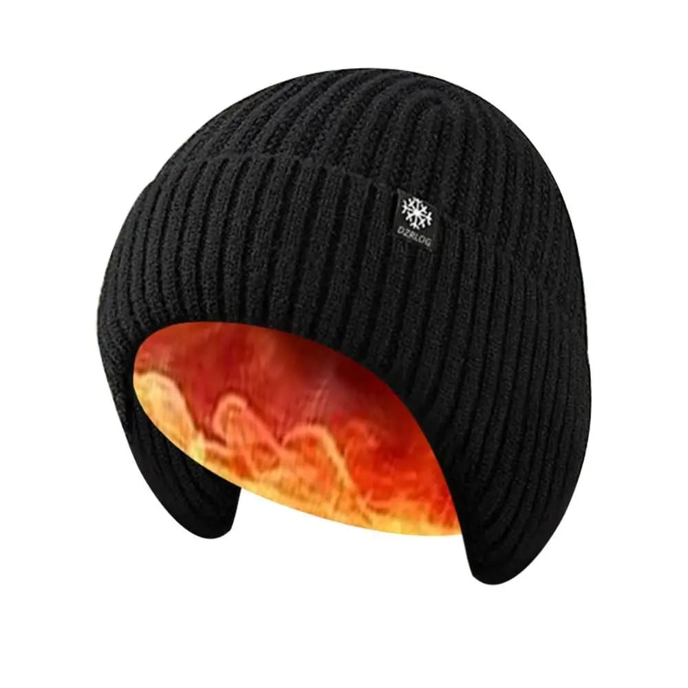 New Thickening Knitted Hats Windproof Woolen Caps Ear Protectors Warm Earmuffs Outdoor