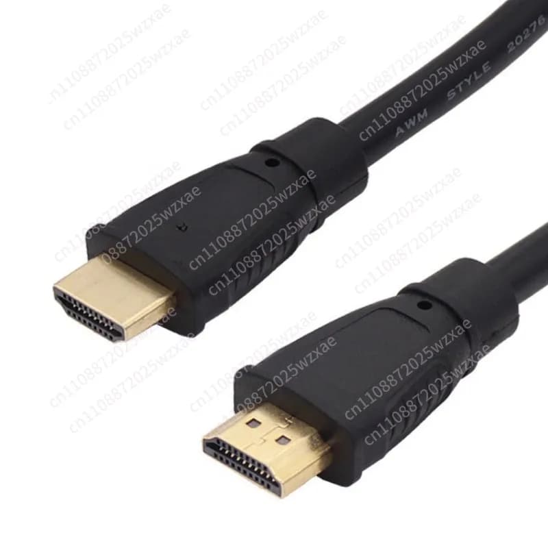 Cavo HDMI da 1,5 m per computer ad alta definizione, cavo adattatore dati, cavo intrecciato schermato placcato oro 4K