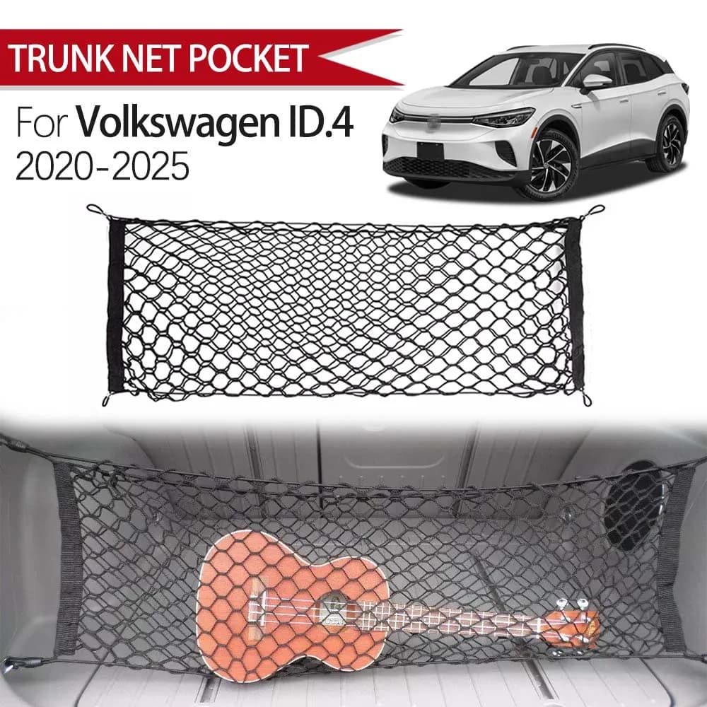 Per Volkswagen ID.4 Organizer per bagagliaio di un'auto borsa portaoggetti in rete portaoggetti per bagagliaio portaoggetti per bagagliaio accessori per auto