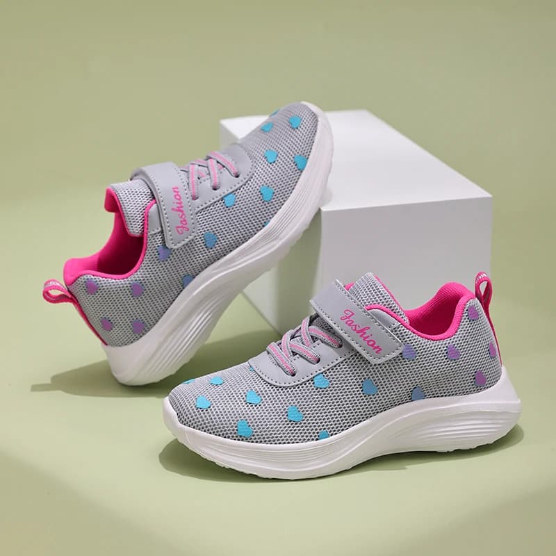 Breathable Running Shoes for Kids Light Sports Shoes for Girls Breathable Casual Mesh Shoes Black For Kids Outdoor Seasonal New