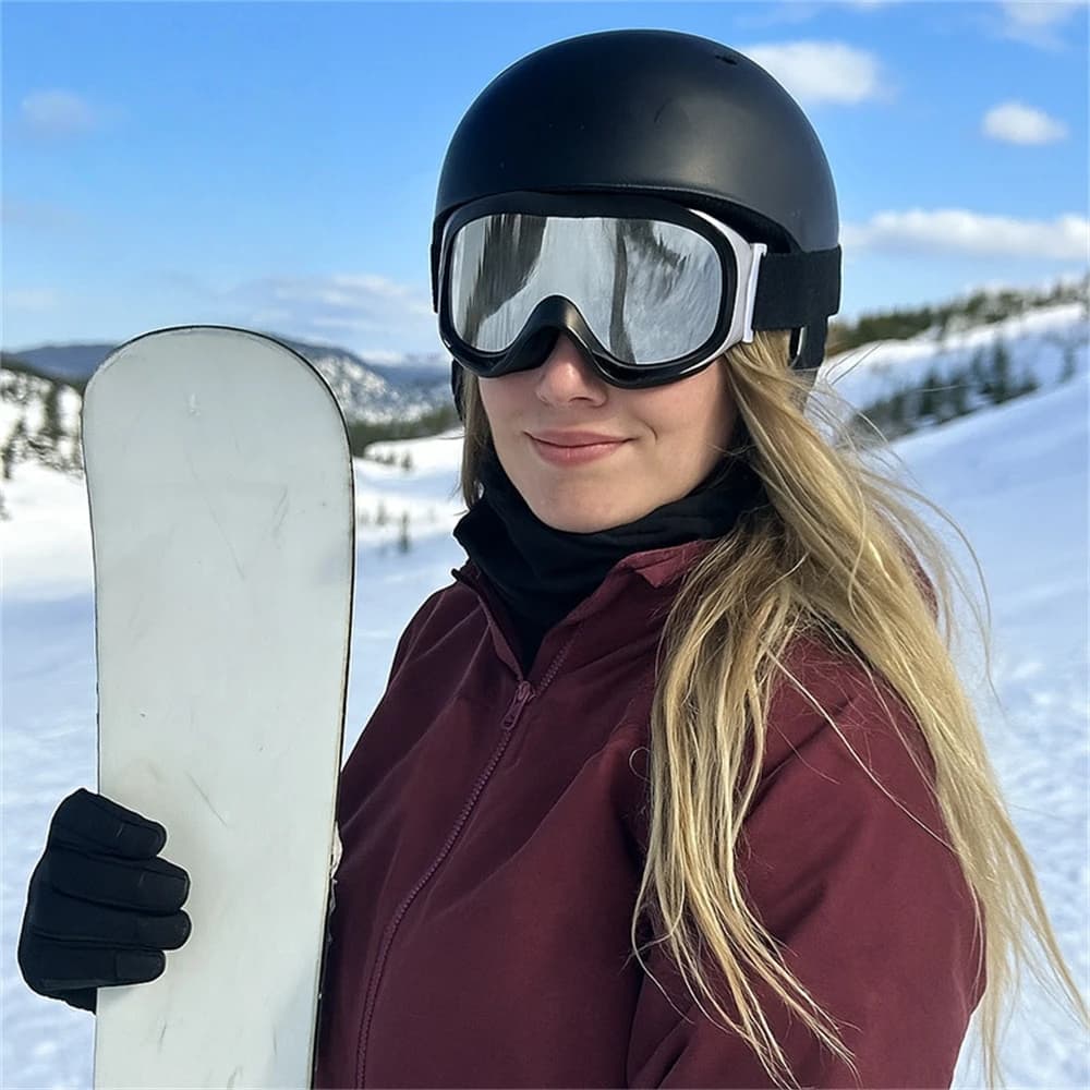 Occhiali da Sci con Doppio Strato di Protezione UV400 Antiappannamento, Maschera da Sci per Uomo e Donna, Occhiali da Neve per Sport all'Aperto