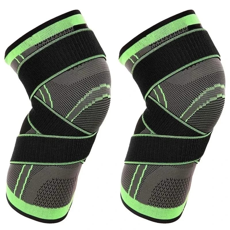 2 Pezzi Ginocchiere Traspiranti a Compressione per Uomo e Donna, Supporto Sportivo per Artrite e Protezione Articolare, Fascia per Ginocchio Fitness