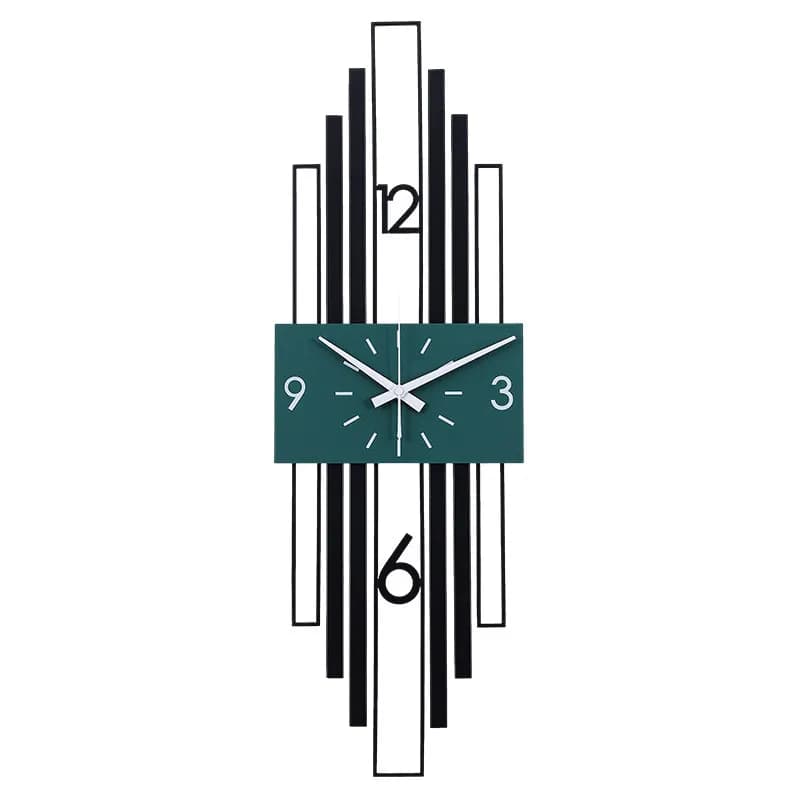 Creative and fashionable wall clock for living room, modern and simple artistic decoration, without holes.