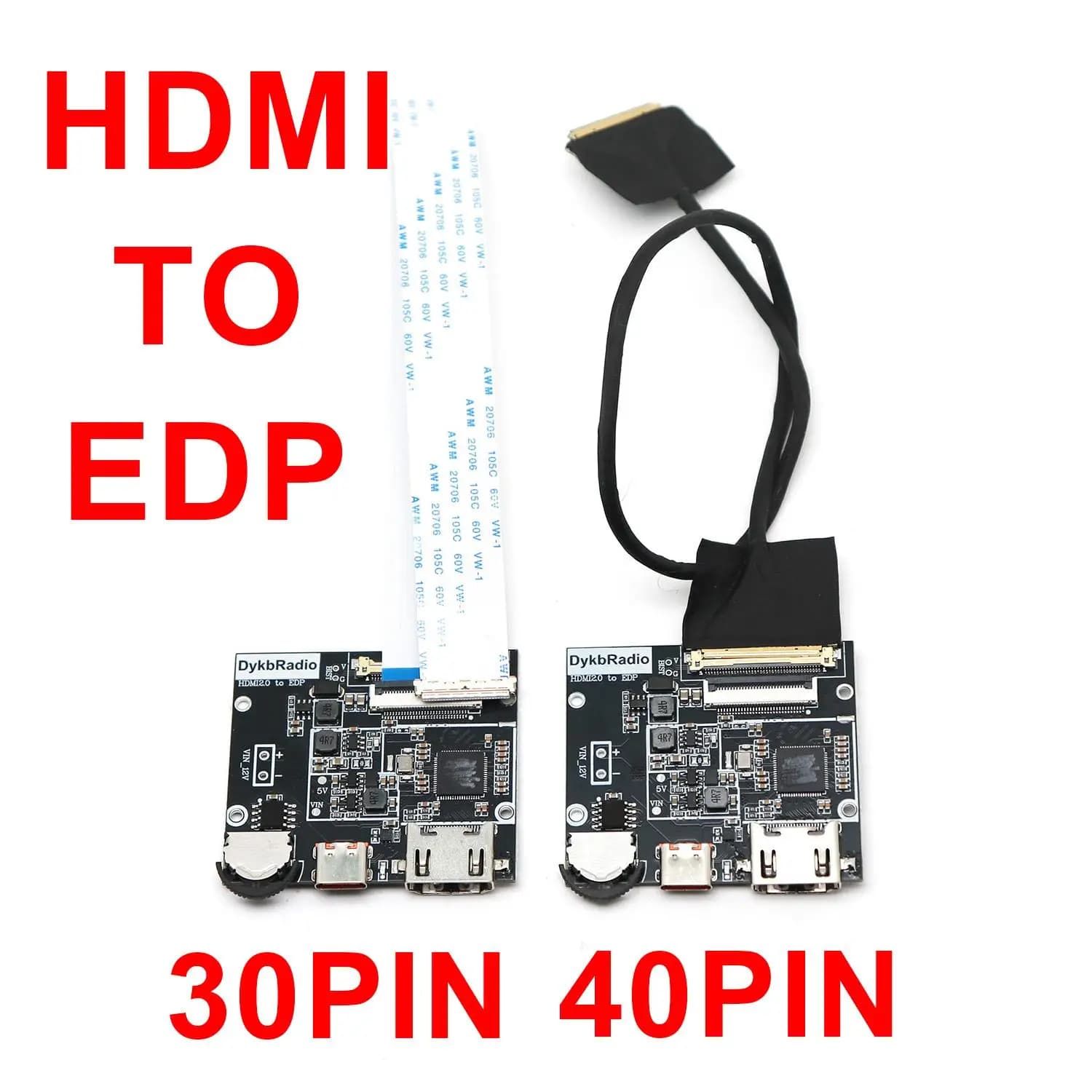 30pin/40pin EDP Driver Board HDMI 4K 2K 60hz LCD Signal Converter Projection Displays For Monitor 10-18" Inch Laptop Screen