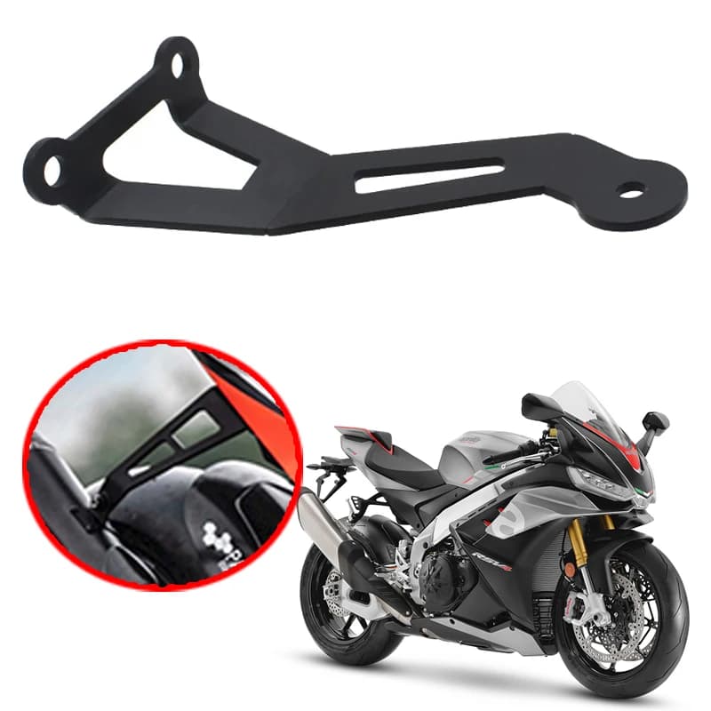 Misura Per Aprilia RSV4 TuonoV4 RS V4 2021 2022 Accessori Moto Staffa di Scarico In Metallo Moto Poggiapiedi Posteriore Deflettore