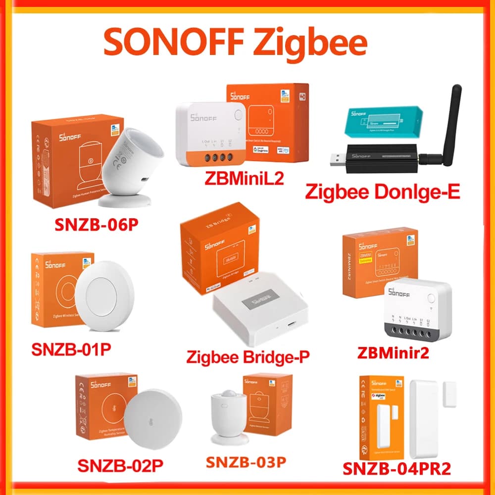 SONOFF Zigbee Bridge PRO ZBBridge Dongle-E SNZB01P SNZB02P SNZB03P SNZB04P SNZB06P Sensore ZBmini L2 ZBMinir2 Zigbee Smart Switch