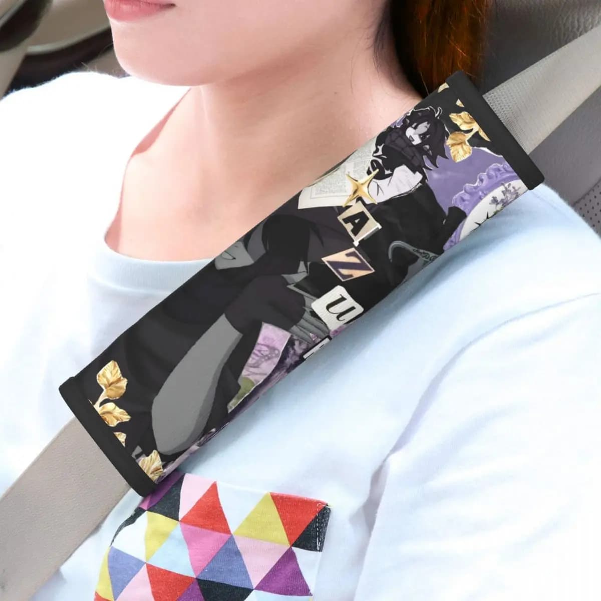 2 Pieces Azuretime Anime Safety Covers Auto Comfort Strap Covers Azure Two Time Forsakens