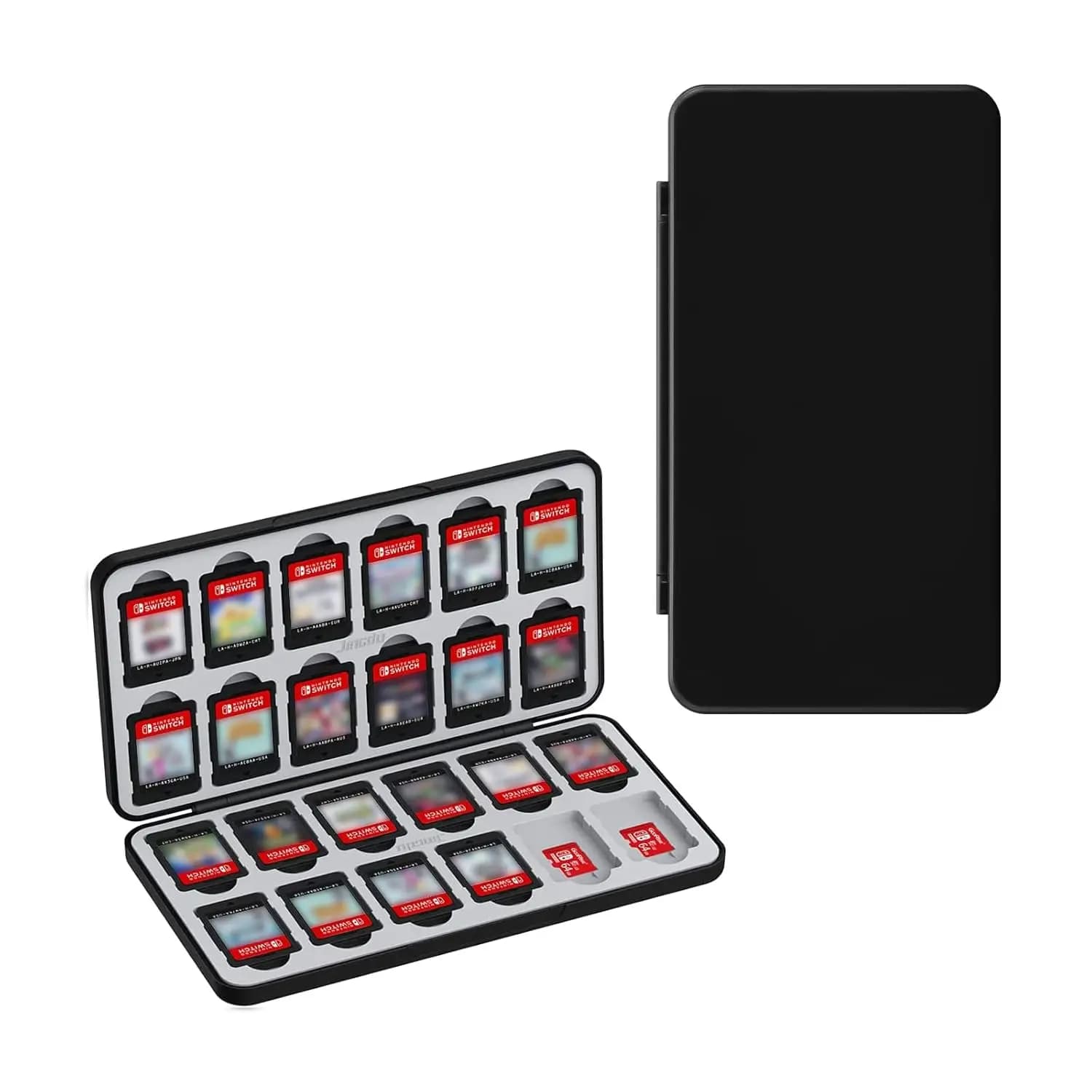 Custodia per schede di gioco Nintendo Switch da 24 slot e schede micro SD, organizer portatile per Switch/NS2/NS/Lite/OLED