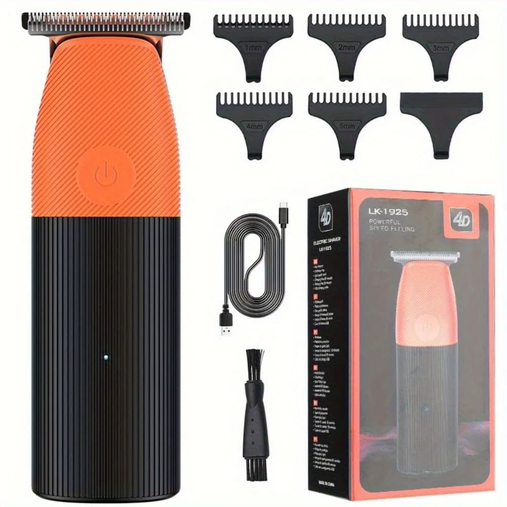 Set Men's Electric Rulebarba, USB Rechargeable Beauty Kit, Liscia Racking Finisher, Fashion Design for Male Care