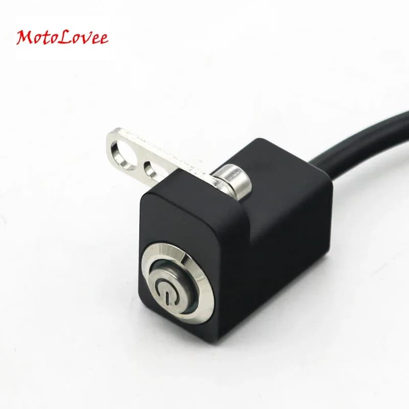 MotoLovee Universal LED Moto E-bike Switch ON-Off Handlebar Adjustable mounting Waterproof switches DC12V Fendinebbia button