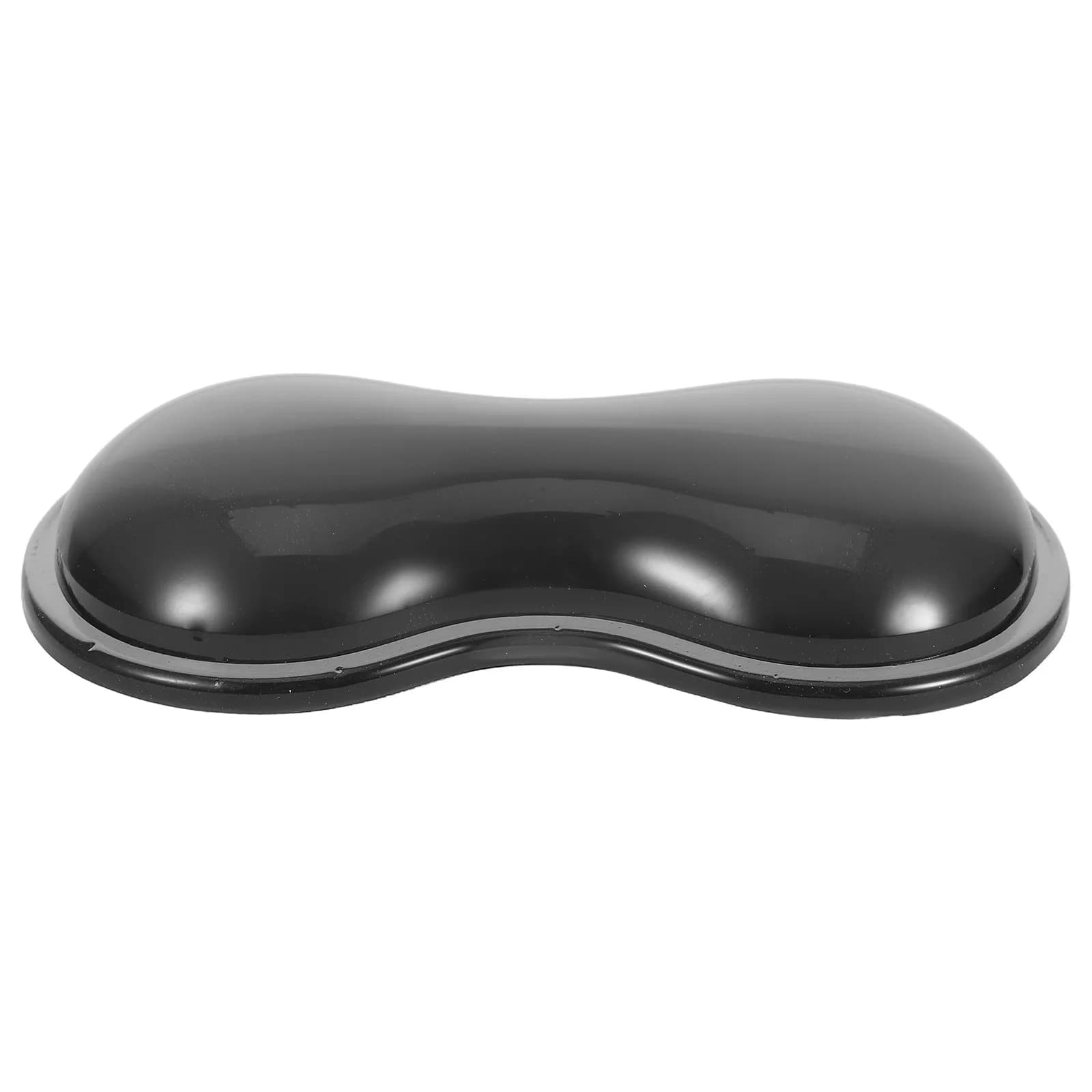 Tappetino per Mouse Ergonomico in Silicone Nero Antiscivolo con Supporto in Gel Morbido per Ufficio, Gaming, Laptop, Accessori da Scrivania Impermeabili