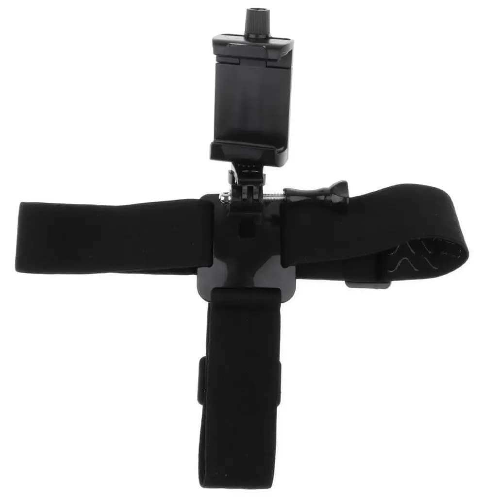 Head Mount Strap for Smartphone ABS Adjustable Clip Holder Universal Fit for Hiking Biking Skiing Recording Video