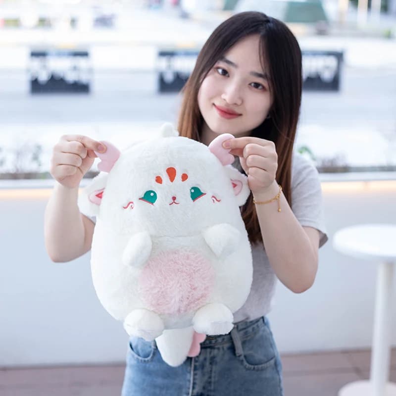 38cm adorabili morbidi animali di peluche Cuddly Fat Dinosaur Angel con ali volanti bambole peluche Dino Toys regalo di natale