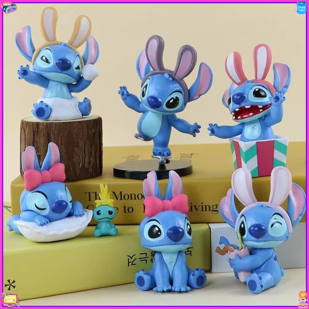 Autentica statuetta MINISO Disney Stitch Winter Story Blind Box Lilo & Stitch regalo da collezione 2025