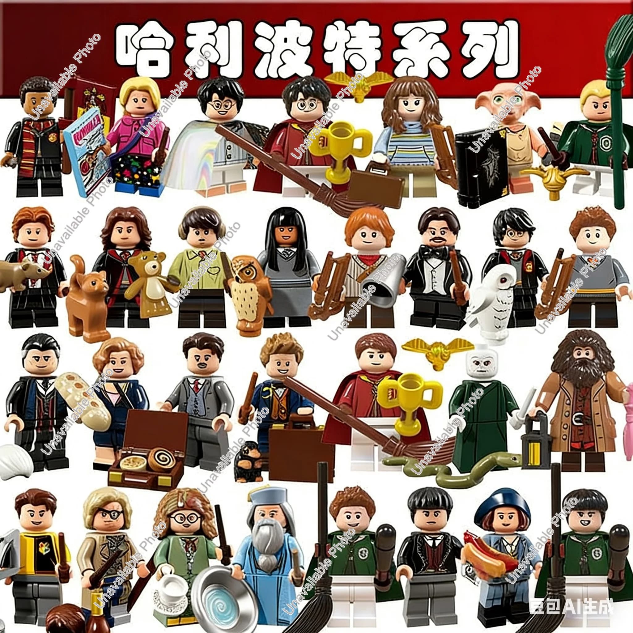 Hot Toys WM6040 Anime Harry Potter Mattoncini Mini Action Figure Ron Weasley Draco Malfoy Giocattoli Costruzioni Regali di Compleanno