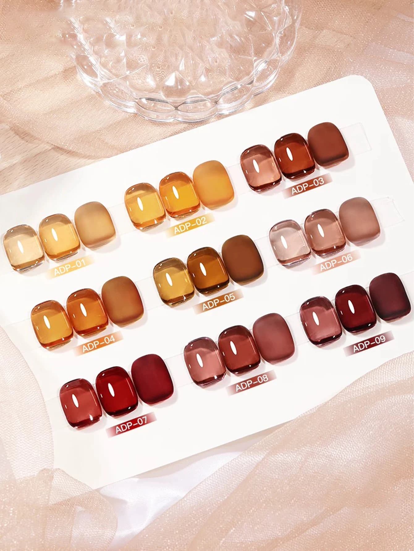 1-9 pz Smalto Semipermanente in Gel Effetto Tartaruga Ambra da 15ml per Unghie Estive, Polimerizzazione UV LED, Regalo Donna per Vacanze, Kit Manicure Fai da Te per Salone