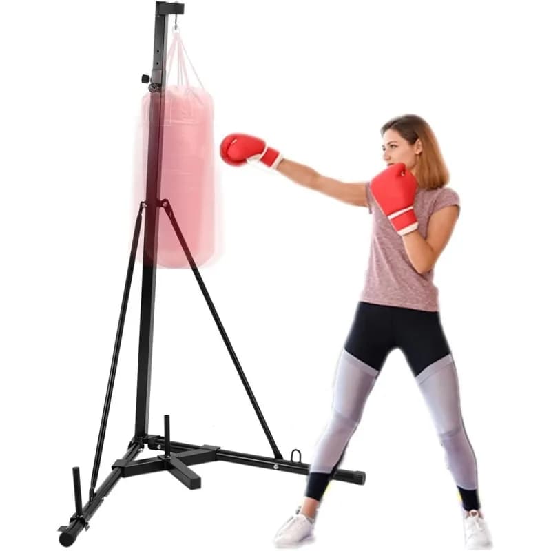 Boxing Sack Support TLSUNNY 150 LBS Height Adjustable with Flat Base, Boxing Sack Support, Support Only