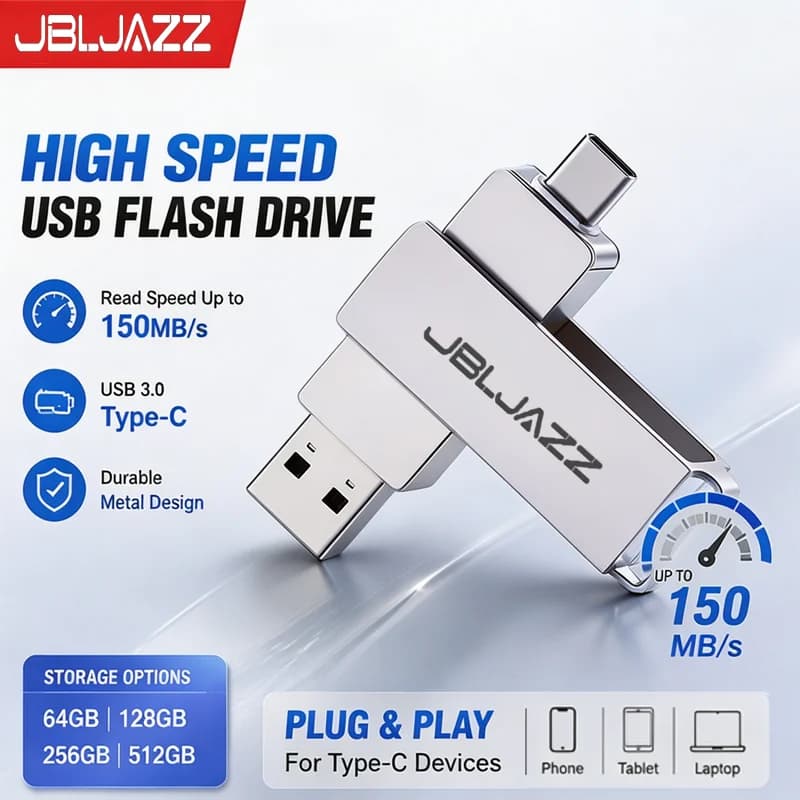Metal Mini USB 3.0 Flash Drive External Storage Stick 128GB/256GB/512GB/64GB Pen Drive High-Speed Memory Pendrive drop shipping