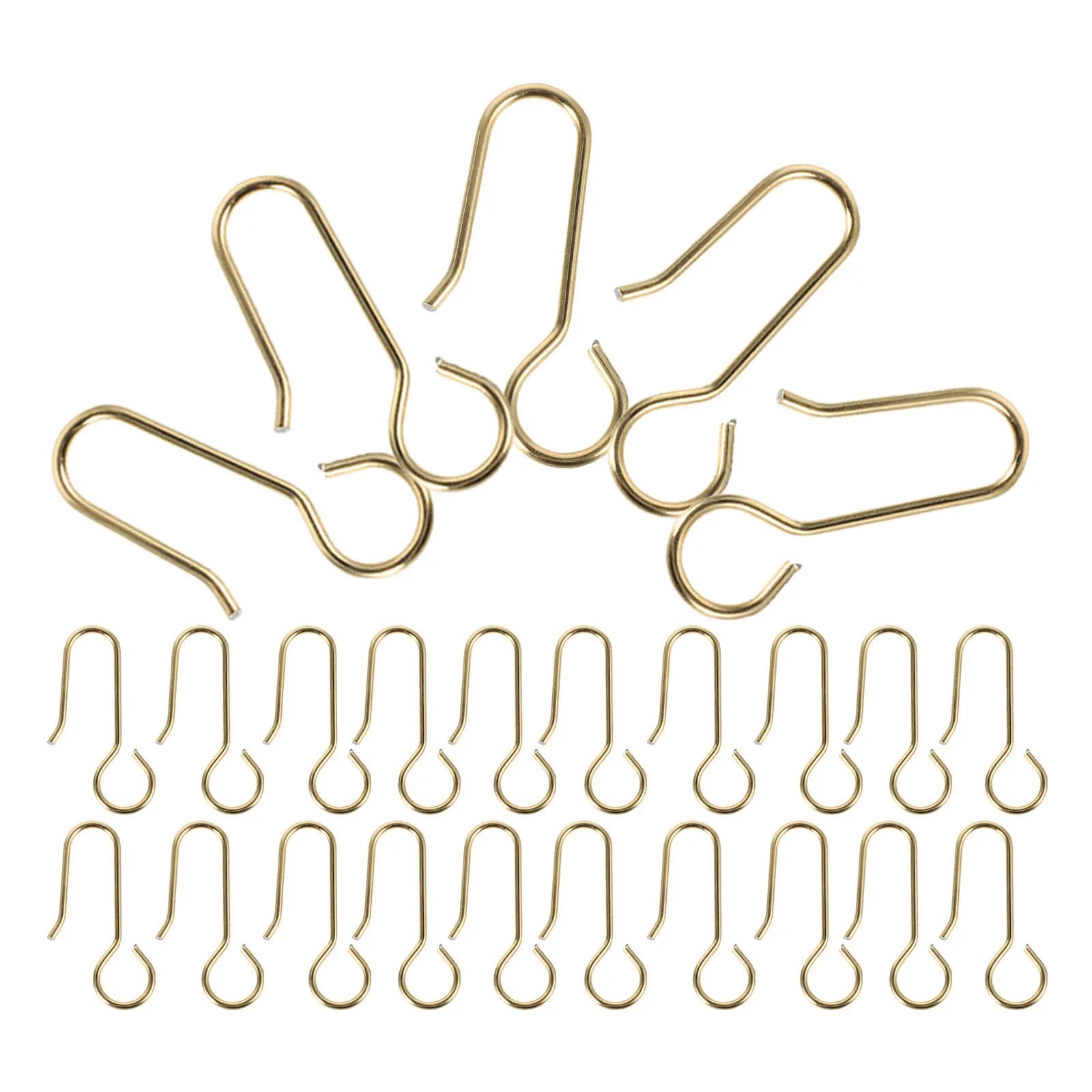 100 Pezzi Ganci Metallici per Tende da Soffitto, Ganci Scorrevoli Resistenti per Tende, Accessori per Tende da Doccia