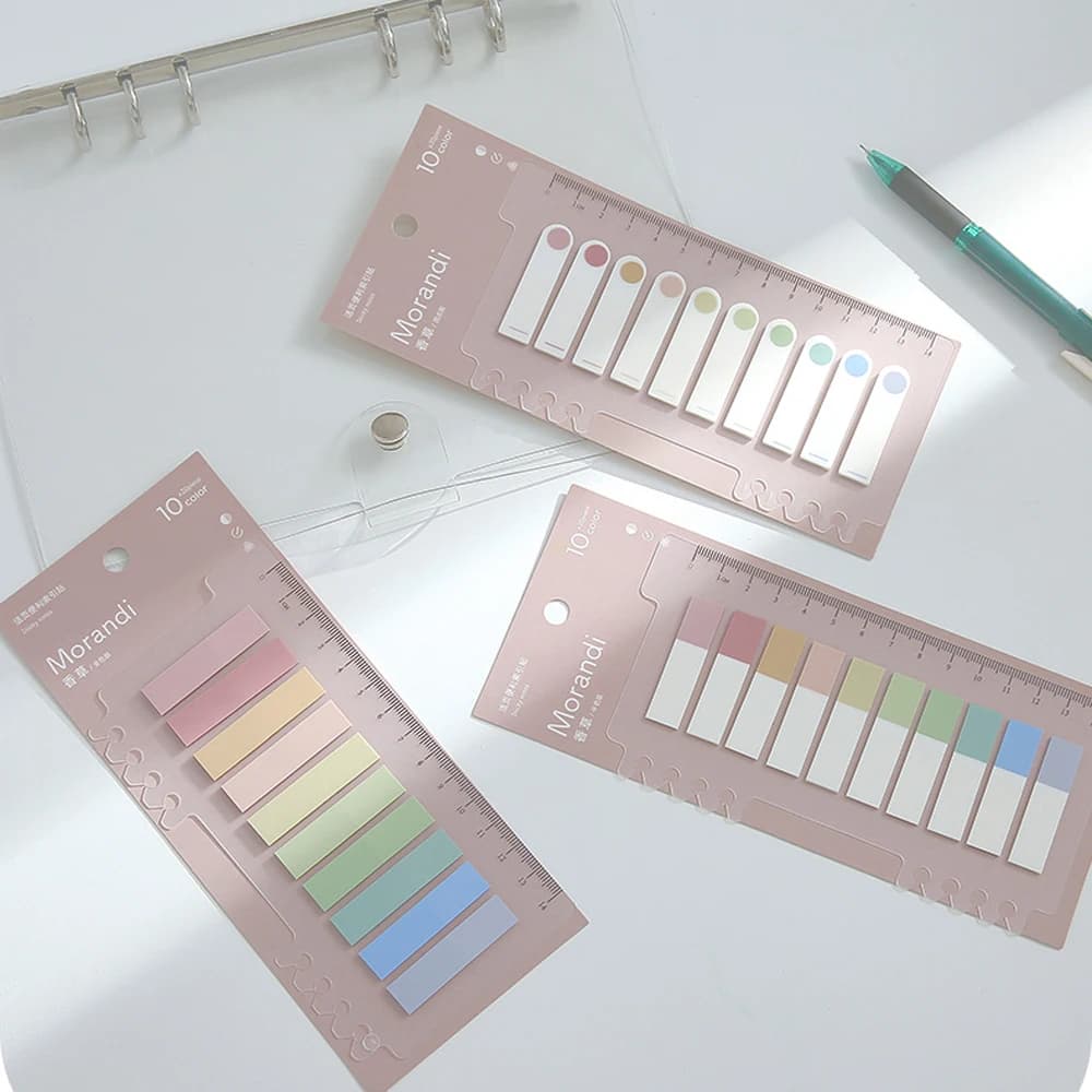Stationery Student Planner Stickers Loose-leaf Self Adhesive Bookmark Stickers Index Page Markers Paper Memo Pad Flags Tabs