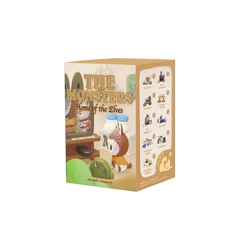 POP MART THE MONSTERS Serie Elves Home Blind Box, Action Figure da Collezione, Giocattolo Mostro Sorpresa, Regalo