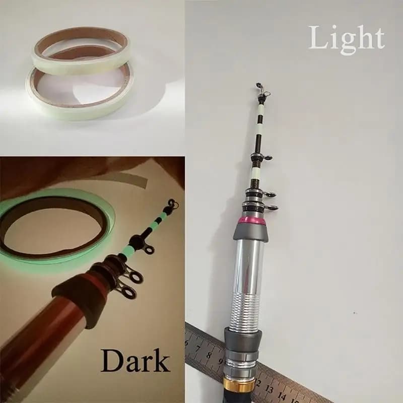 M5TC Fishing Rod Luminous Tape adhesive Glow Sticker Fluorescent Tape Waterproof