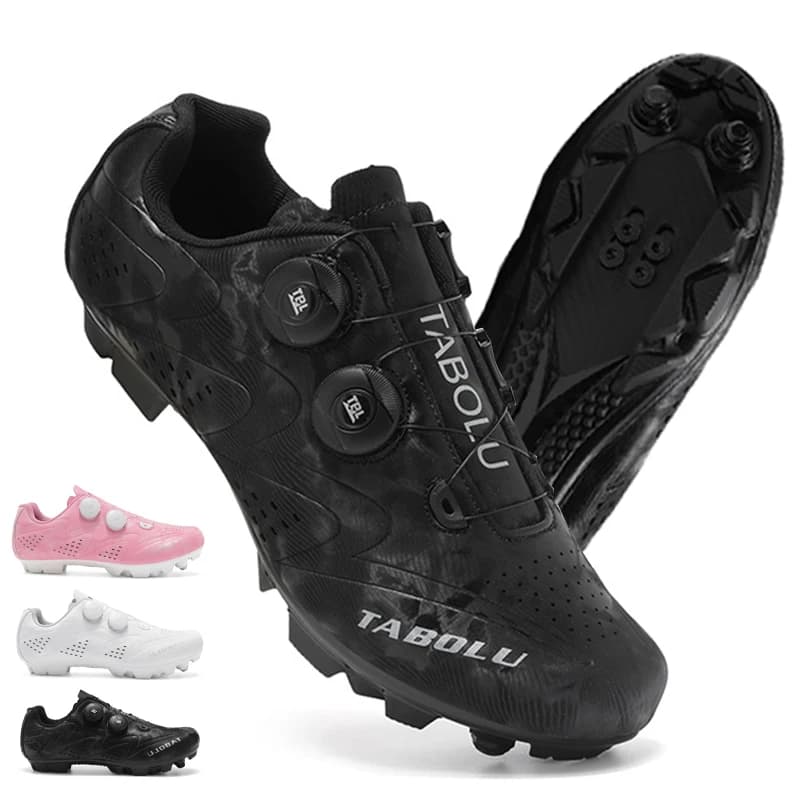 Cycling MTB Shoes with cleats Men Route Cleat Road Bike Speed Flat Sneaker Racing Women Bicycle Mountain Spd Biking Footwear