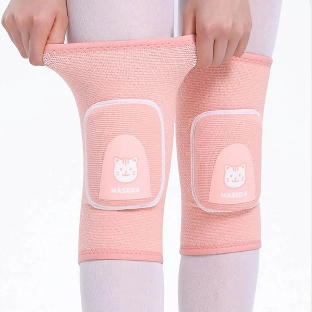 1 paio di ginocchiere protettive sportive anti-collisione traspiranti per bambini, ginocchiere elastiche ispessite