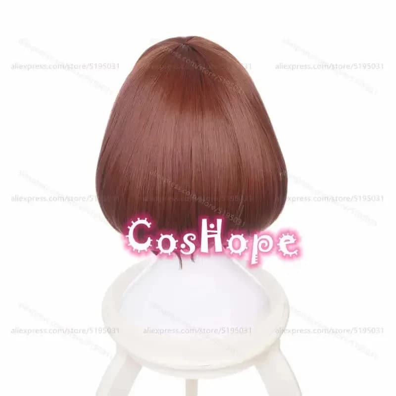 e,4;v'6\k/MHA OCHACO URARAKA Women Short Bob Brown Wig Anime Cosplay Wigs Heat Resistant Synthetic5;g'8.n/3\