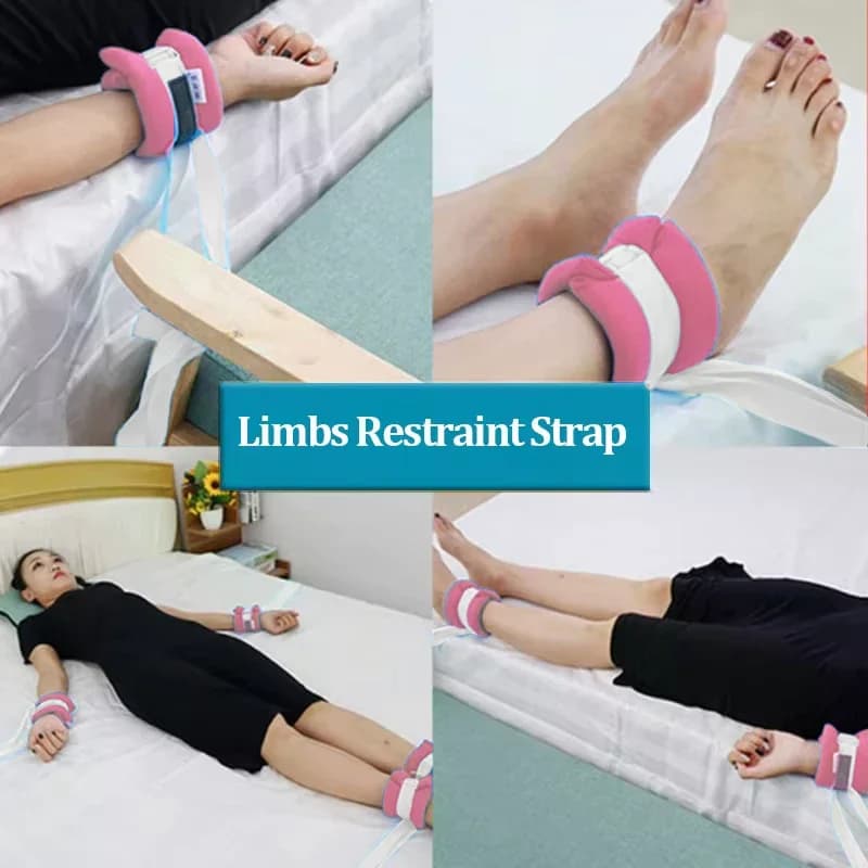 Cintura di ritenuta per arti mediche Uso del paziente costretto a letto Cintura fissa per caviglia da polso Cintura di fissaggio per barella Cintura di riabilitazione